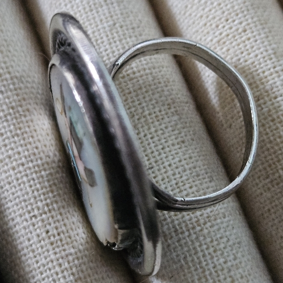 Vintage Navajo Sterling Apache Dancer Ring - Picture 5 of 7